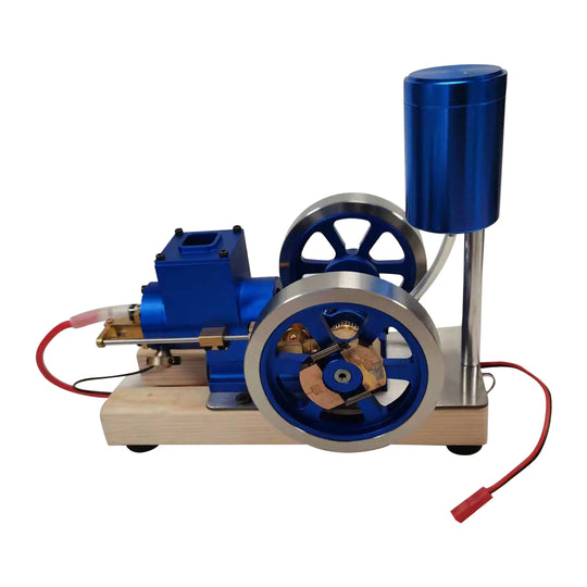 Hit and Miss Engine Full Metal IC Engine Model Water Cooled Gasoline Engine with Base Gift Collection