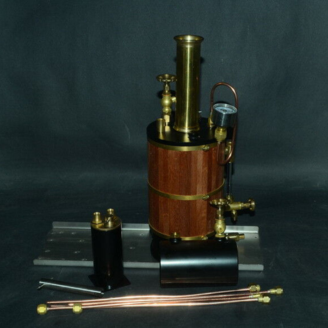 Vertical Boiler Steam Boiler Model for Steam Ship Engine Model - 230ml - enginediy