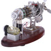 16 Cylinder Swash Plate Stirling Engine Generator Model with LED and Voltage Digital Display Meter