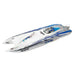 TFL 1133 Electric Brushless Dual-motor CAT Catamaran RC Boat Model with 3674/2075KV Brushless Motor and 120A ESC ARTR Version - Blue - enginediy