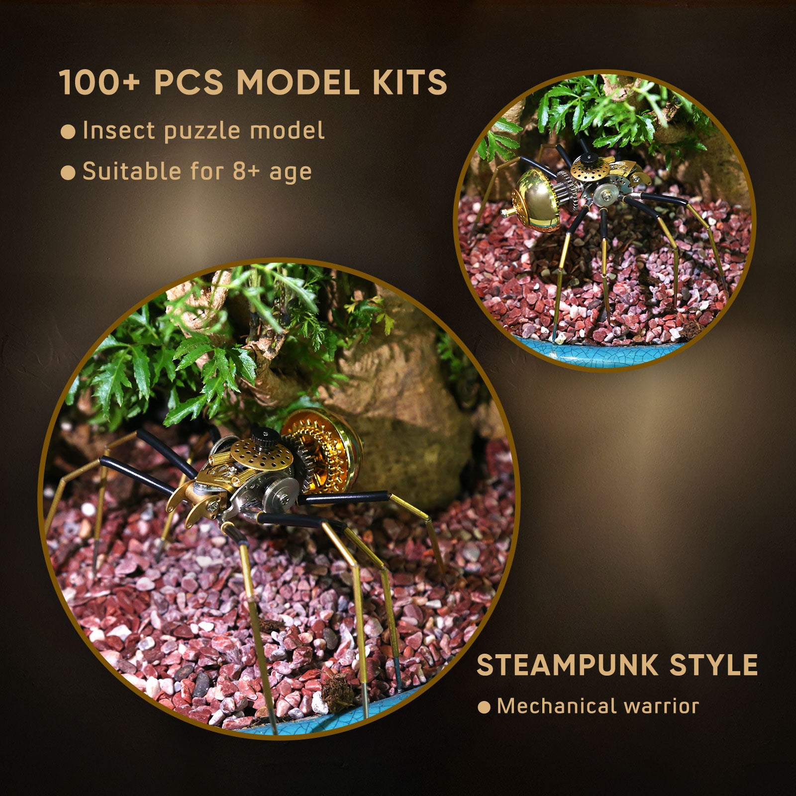 Steampunk MINI Fiddler Crab Metal Model Building Kits for Kids