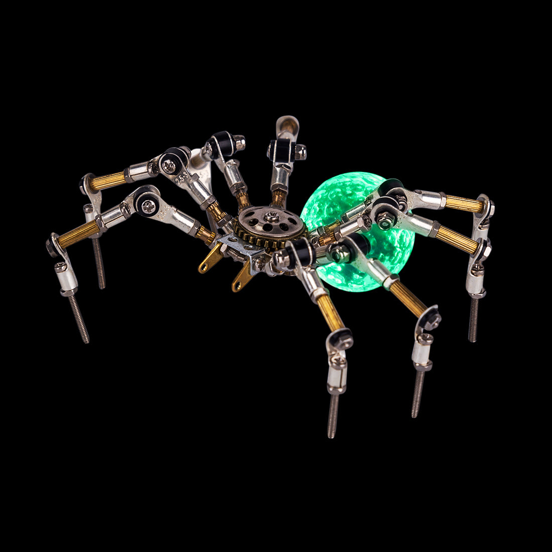 3D Metal Spider Model DIY Kits with 3CM Glowing LED Crystal Ball -270PCS+