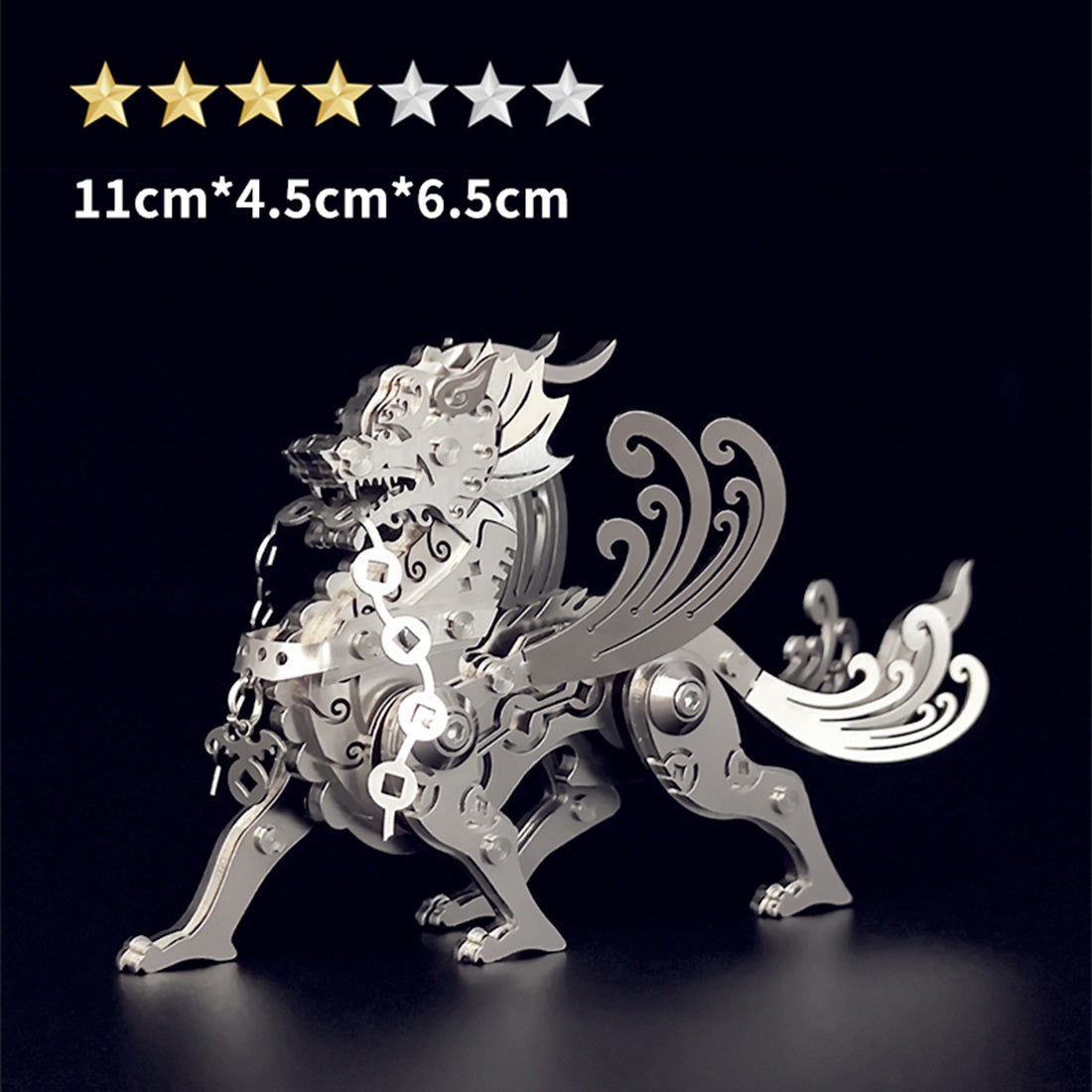 3D Metal Puzzle Mechanical Pixiu Model DIY Assembly