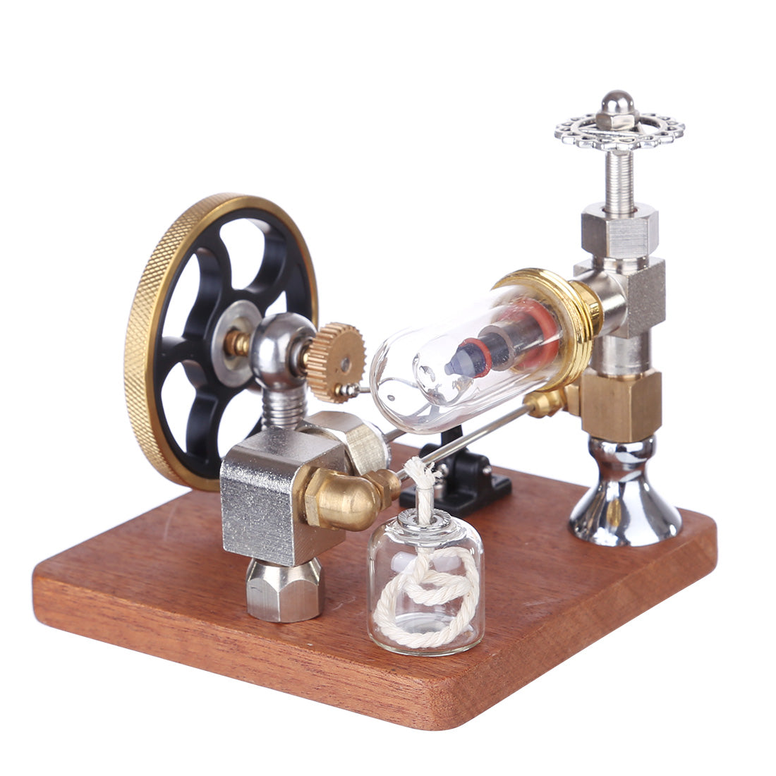 ENGINEDIY Stirling Engine Model with Vertical Flywheel Speed Adjustable | Science Experiment Engine - enginediy