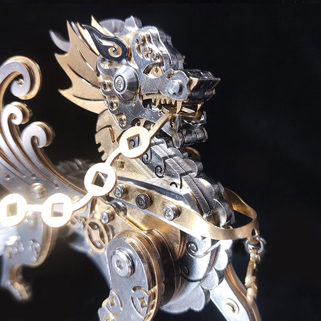 3D Metal Puzzle Mechanical Pixiu Model DIY Assembly