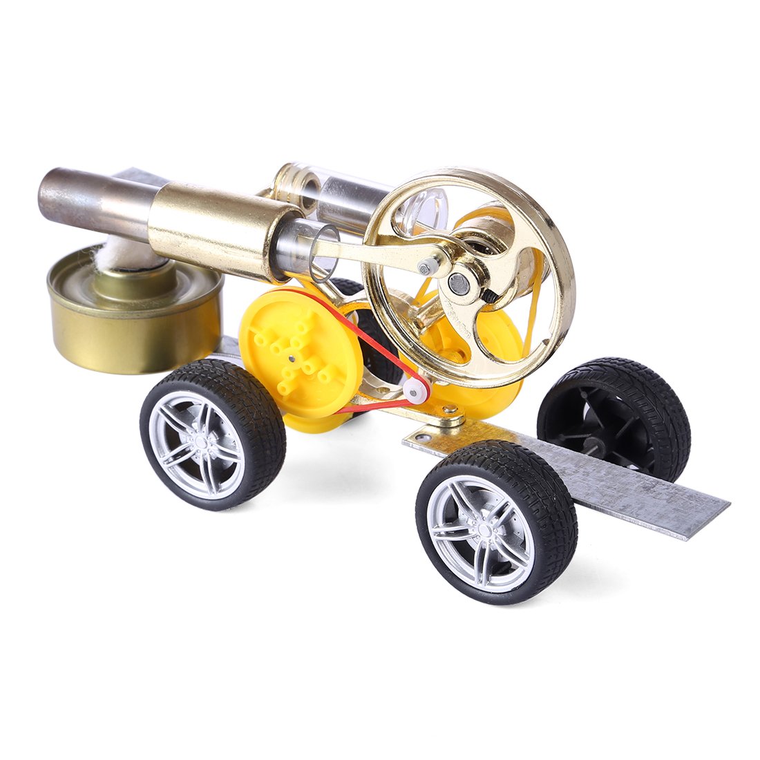 Stirling Engine Motor Driving Car Model Educational Toy - enginediy