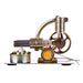 Stirling Engine L-Shape Two Cylinder Stirling Engine External Combustion Engine with Big Bulb - enginediy