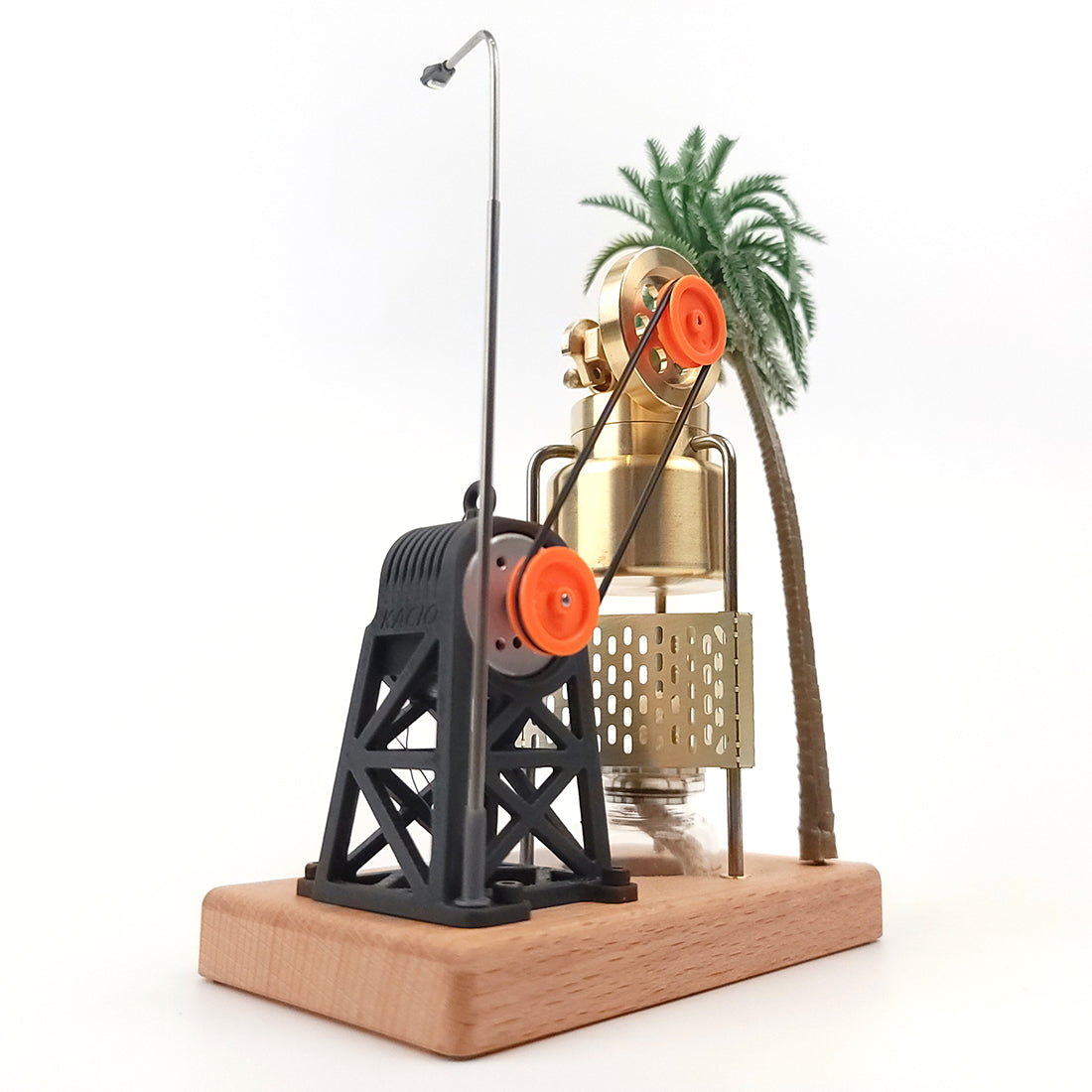 KACIO FD-6 Mini Three-legged Vertical Swing Steam Engine Model with Boiler & Steam Power Generating Units