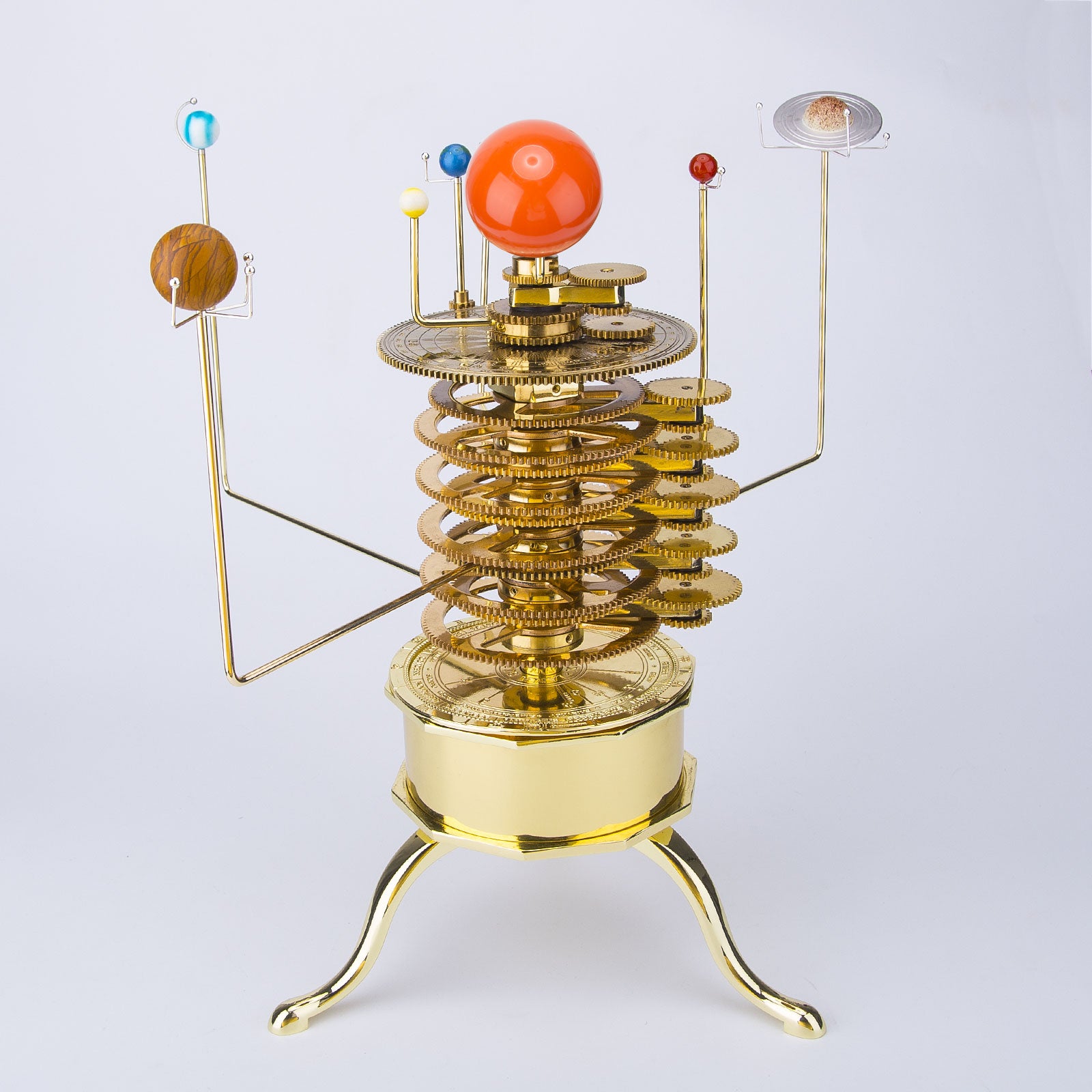 Orrery Solar System Eight Planet Model Kit - Build Your Own Solar System - 200Pcs Metal Solar System Eight Planet Model Kit