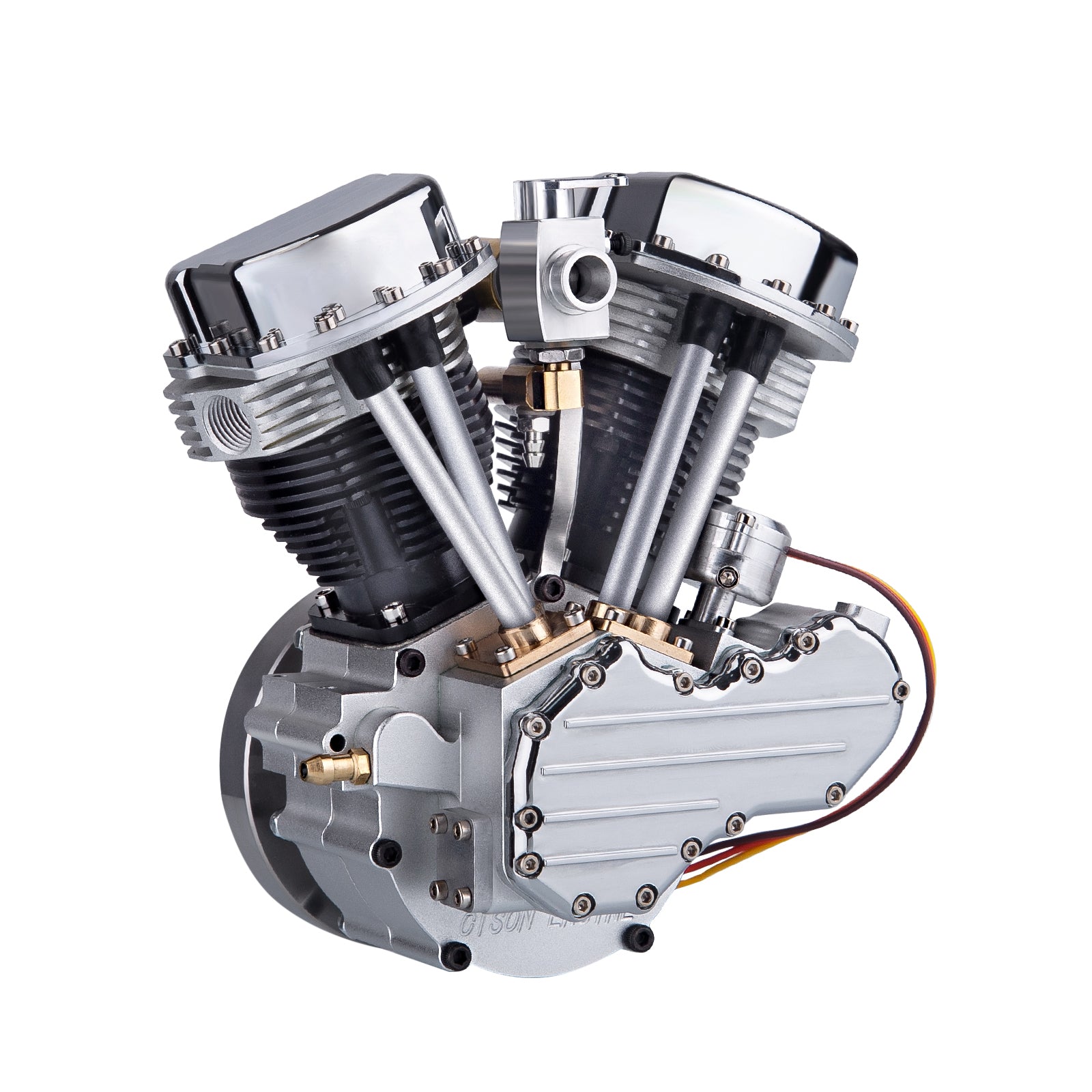 CISON FG-VT9 9cc V-Twin V2 Engine 4-Stroke Dual Black Cylinder 4-Stroke Air-cooled Motorcycle Gasoline Engine