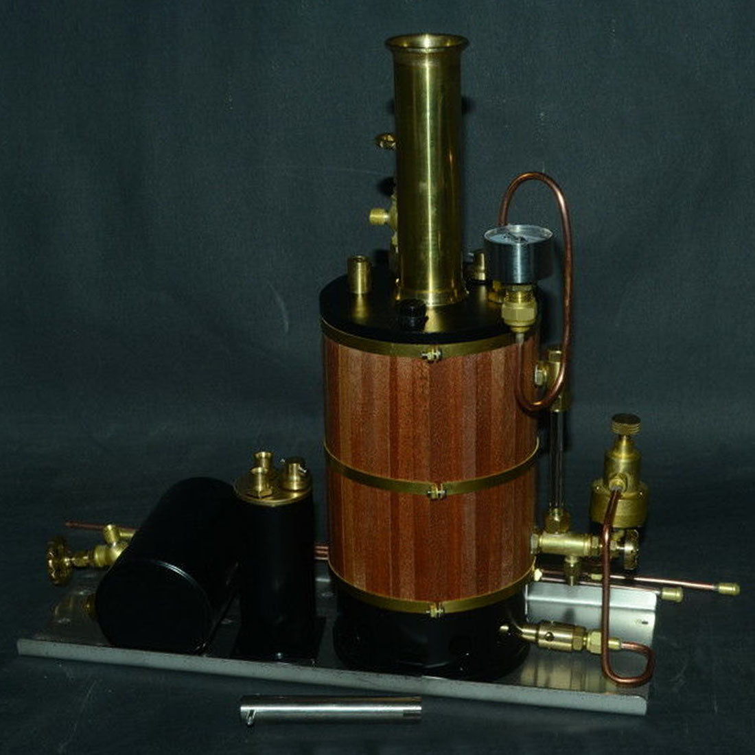 Vertical Boiler Steam Boiler Model for Steam Ship Engine Model - 230ml - enginediy