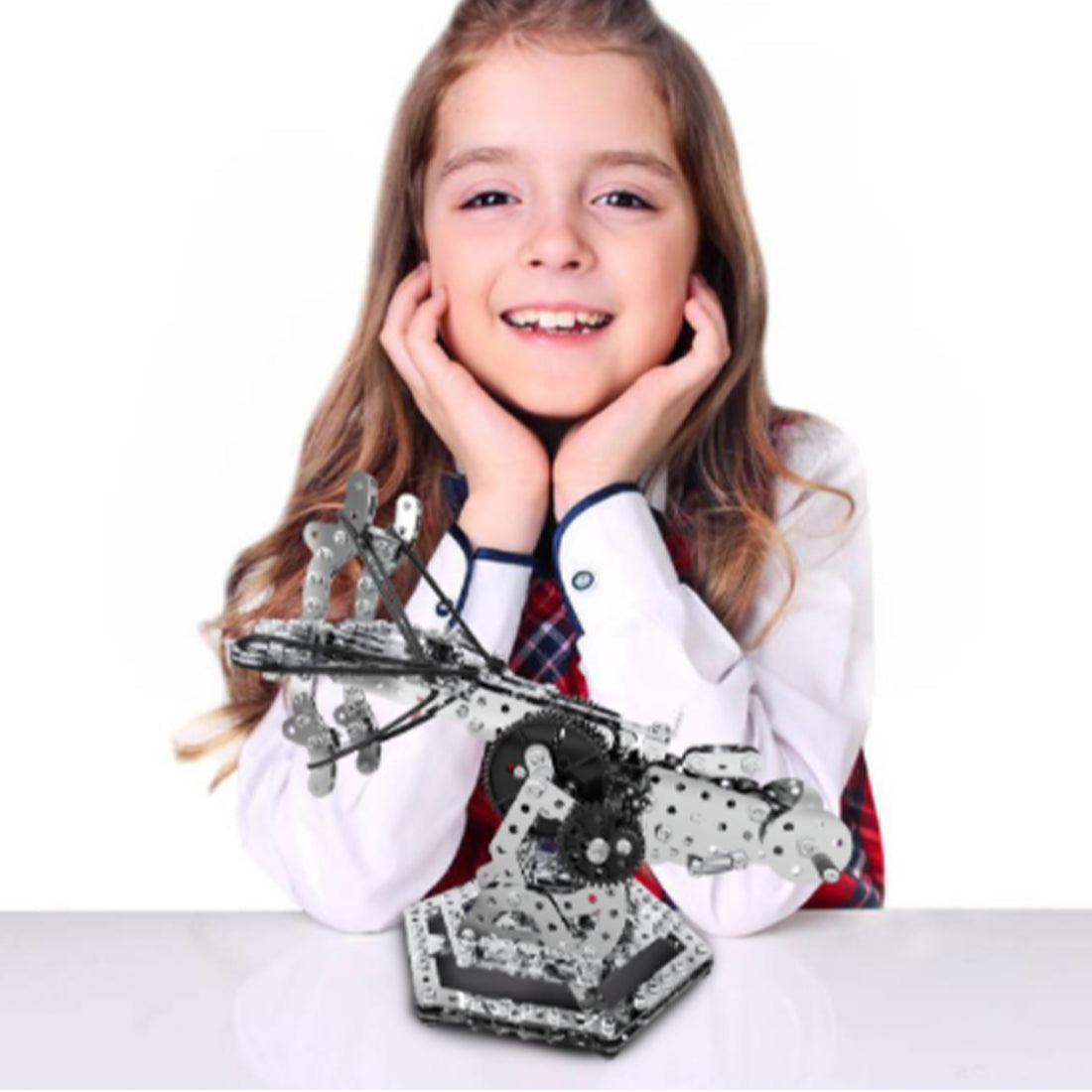 3D Metal Mechanical Puzzle Dragon Crossbow Model Assembly Kit for Kids, Teens, and Adults-812PCS