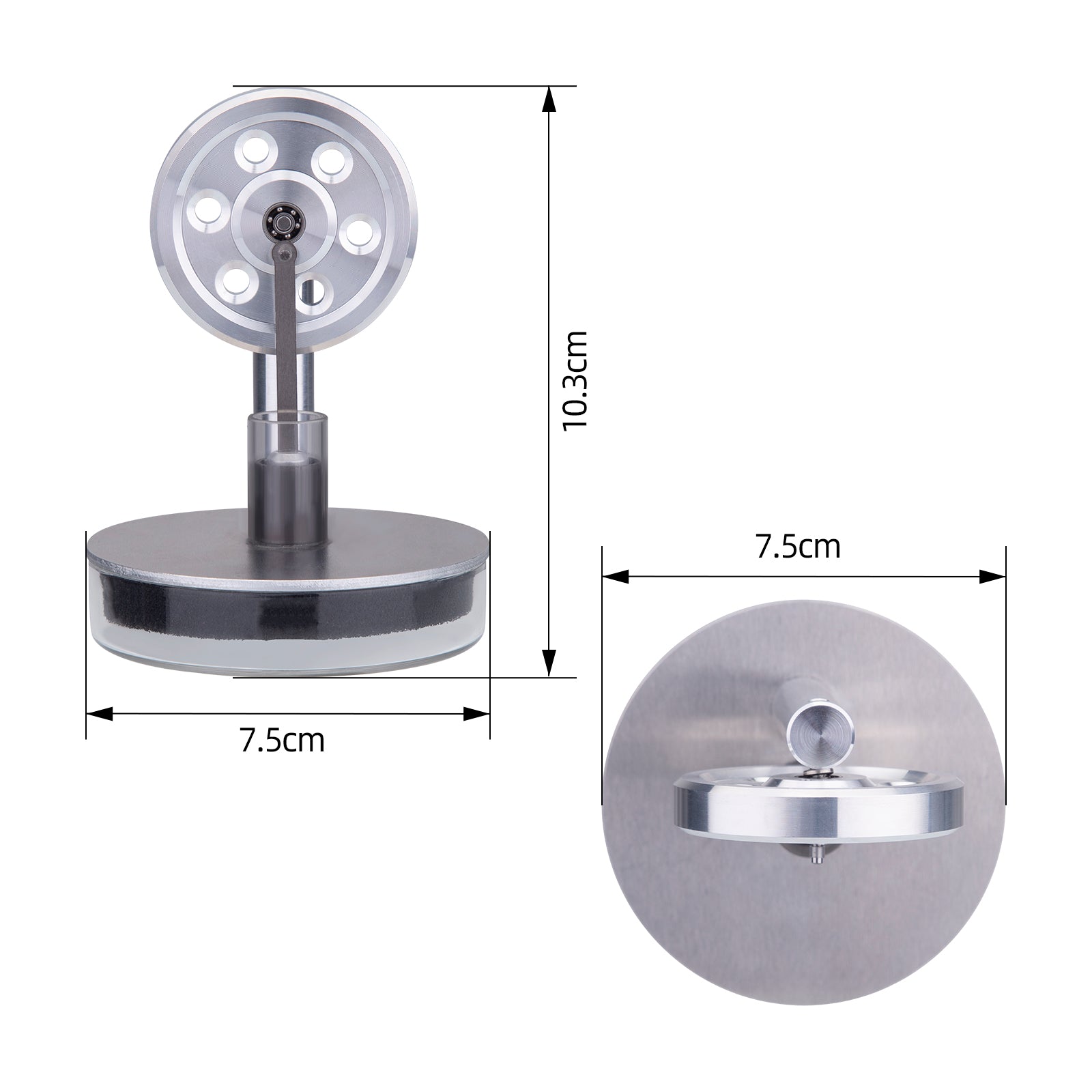 Low Temperature Difference LTD Stirling Engine Model Desktop Display Educational Experimental Toy for Technophiles