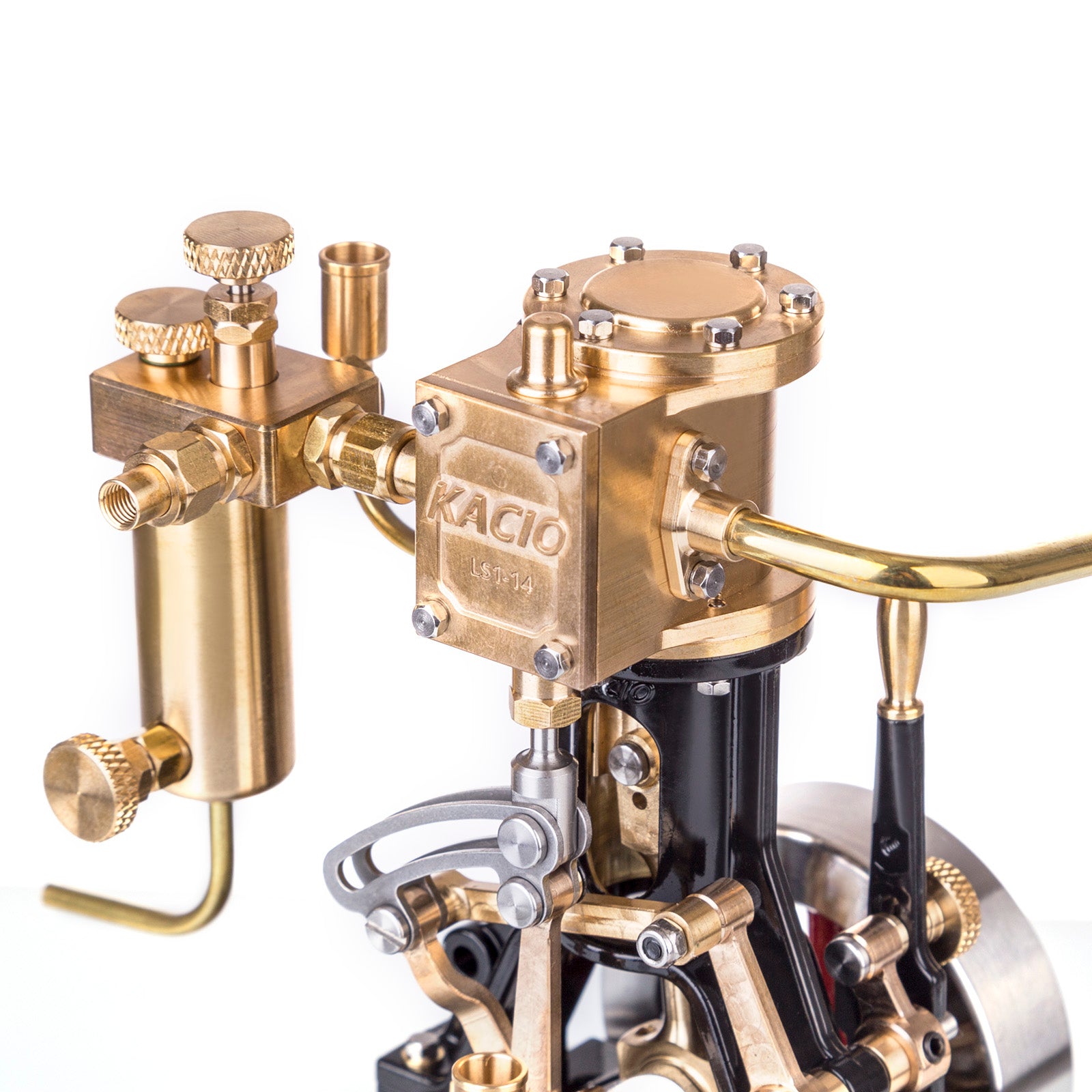 KACIO LS1-14 Single Cylinder Reciprocating Steam Engine Model for Model Ship Model Boat Above 60cm