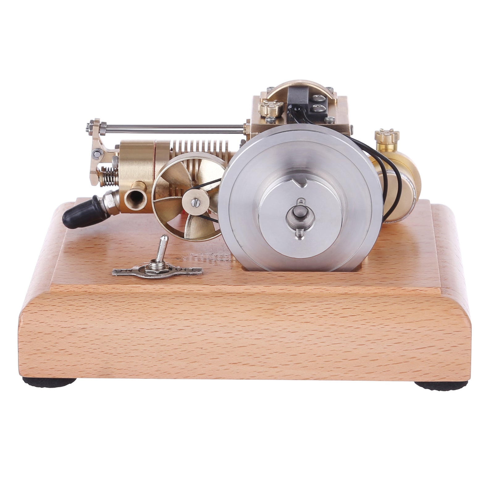 M16B 1.6cc Mini 4 Stroke Gasoline Engine Model Horizontal Air-cooled Single-cylinder Internal Combustion Engine with Wooden Base