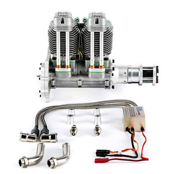 NGH GF60i2 60cc Inline 2 Cylinder Four Stroke Petrol Engine for RC Plane- Enginediy - enginediy