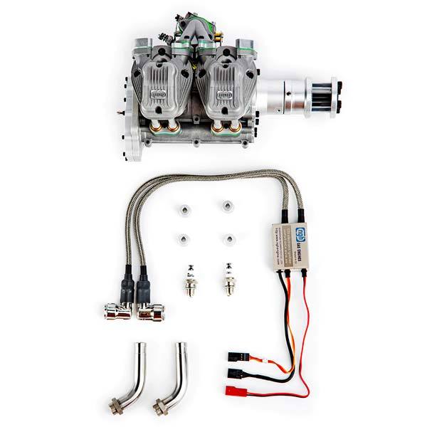 NGH GF60i2 60cc Inline 2 Cylinder Four Stroke Petrol Engine for RC Plane- Enginediy - enginediy