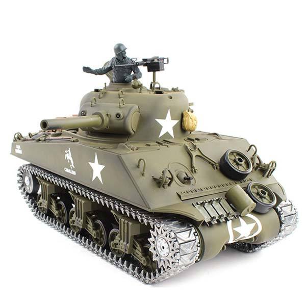 landing Dårlig skæbne lys s RC Tanks that Shoot BBS Metal M4A3 Sherman Tank with Smoke & Sound–  EngineDIY