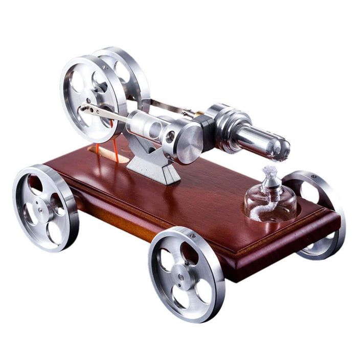 Metal Mini Heat Stirling Engine Motor Car Model DIY Self-assemble Great  Gift