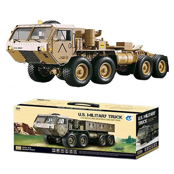 Toyan Military Truck 1/12 2.4G RWD RC Car 4 Stroke Methanol Engine OFF-Road Vehicle - enginediy