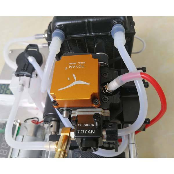 Toyan Engine FS-S100 Water-Cooled Nitro-Methanol Generator Set with Water Pump Radiator Thermometer - enginediy