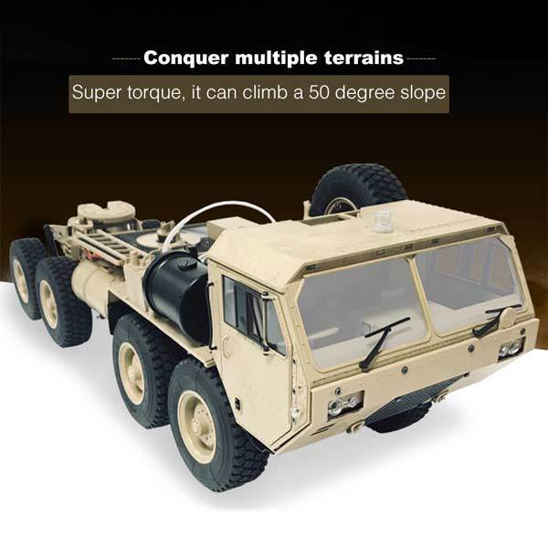 Toyan Military Truck 1/12 2.4G RWD RC Car 4 Stroke Methanol Engine OFF-Road Vehicle - enginediy