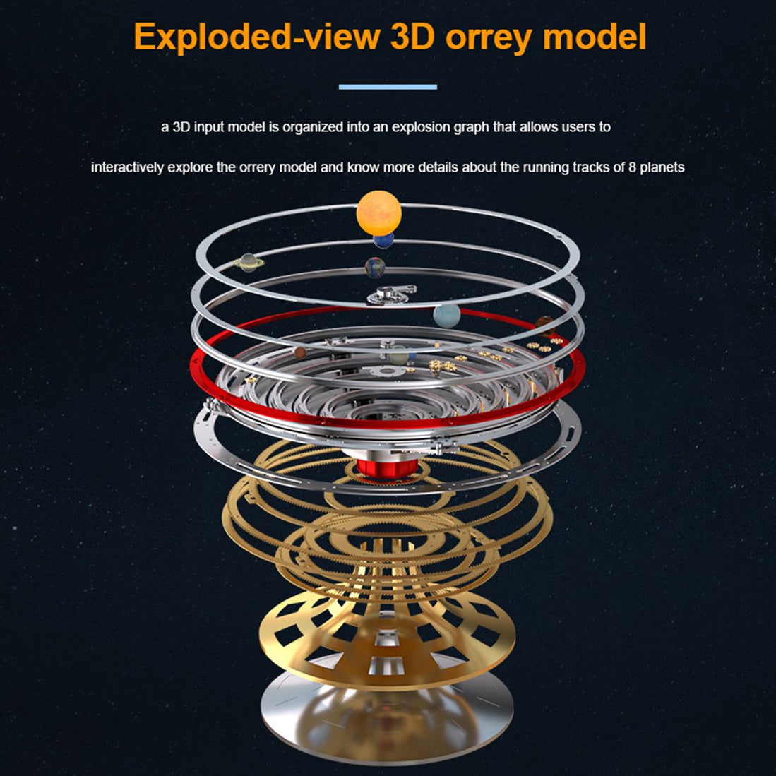 Orrery 3D Metal Planets Model Kit - Build Your Own Solar System - TECH ...