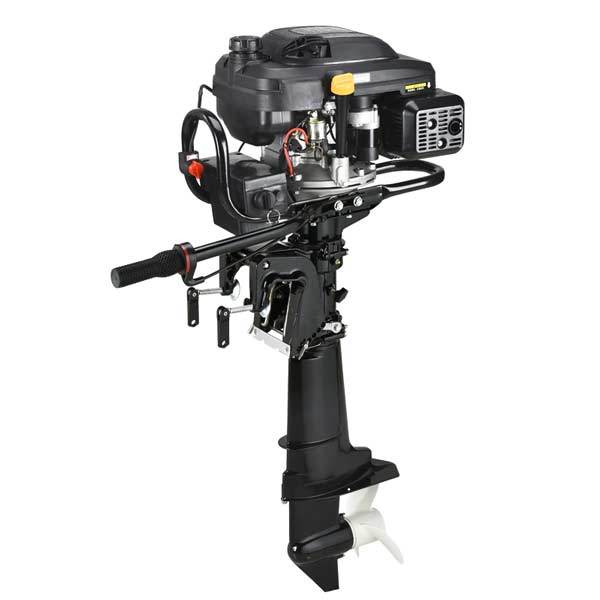 Outboard Motors, 4 Stroke 7.5Hp 196cc Air-cooled Boat Engine Outboard Boat Motor - enginediy