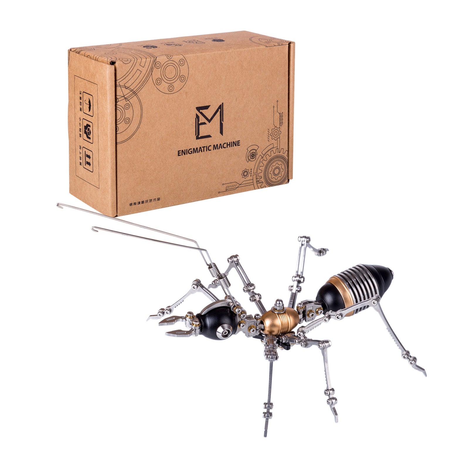 3D Metal Ant Model Kits, DIY Metal Puzzle, Assemble Model Jigsaw Kits-100 PCS