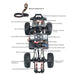 RGT EX86181 CRUSHER 1:10 RTR 4WD Electric All-terrain Climbing Car 2.4G RC Off-road Vehicle - enginediy