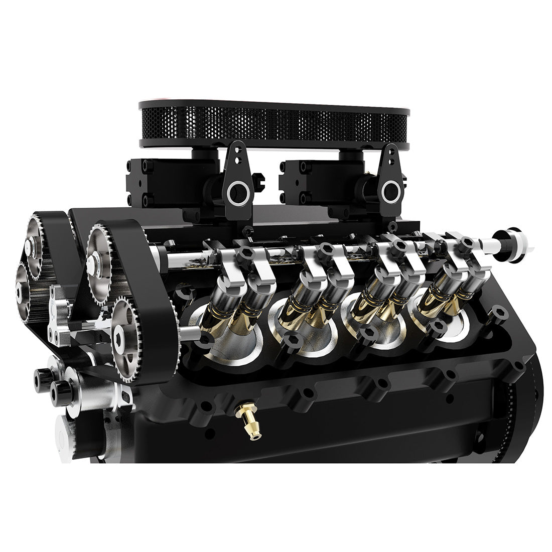 TOYAN V8 Engine FS-V800 28cc Nitro Engine - Build Your Own V8 Engine - V8 Engine Model Kit That Works