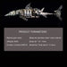 3D Puzzle Model Kit Mechanical Shark with Display Support Metal Games DIY Assembly Jigsaw Crafts Creative Gift-209PCS