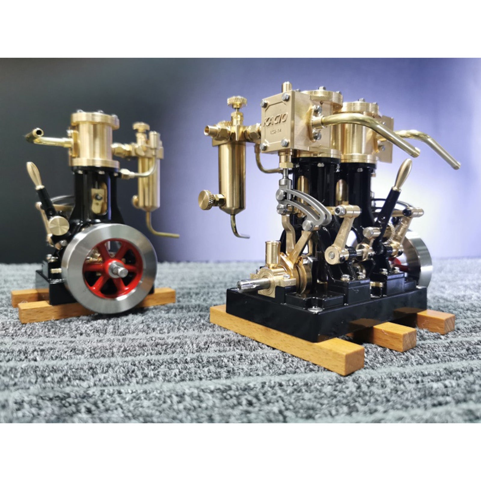 KACIO LS1-14 Single Cylinder Reciprocating Steam Engine Model for Model Ship Model Boat Above 60cm