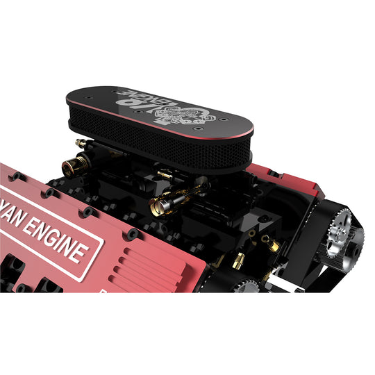 TOYAN V8 Engine FS-V800 28cc Nitro Engine - Build Your Own V8 Engine - V8 Engine Model Kit That Works