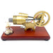 Y-Shape Stirling Engine Generator Model Retro Science Educational Toy with LED Lights - enginediy