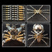 Metal Steampunk Mechanical Spider Bluetooth Speaker Model Kit