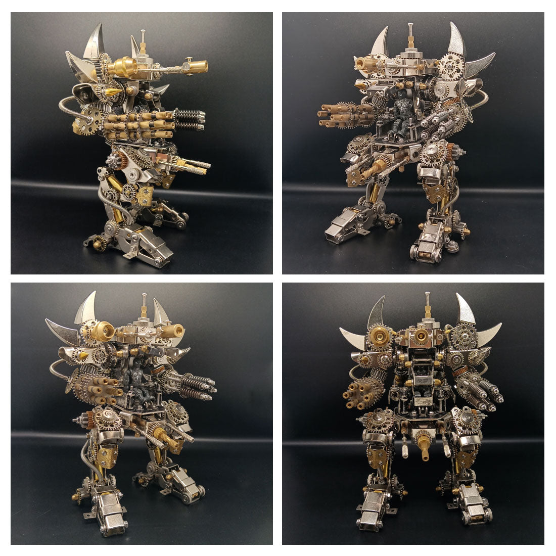 3D Metal Mechanical Puzzle Magnetic Mecha DIY Assembly Model Kit for Kids, Teens, and Adults