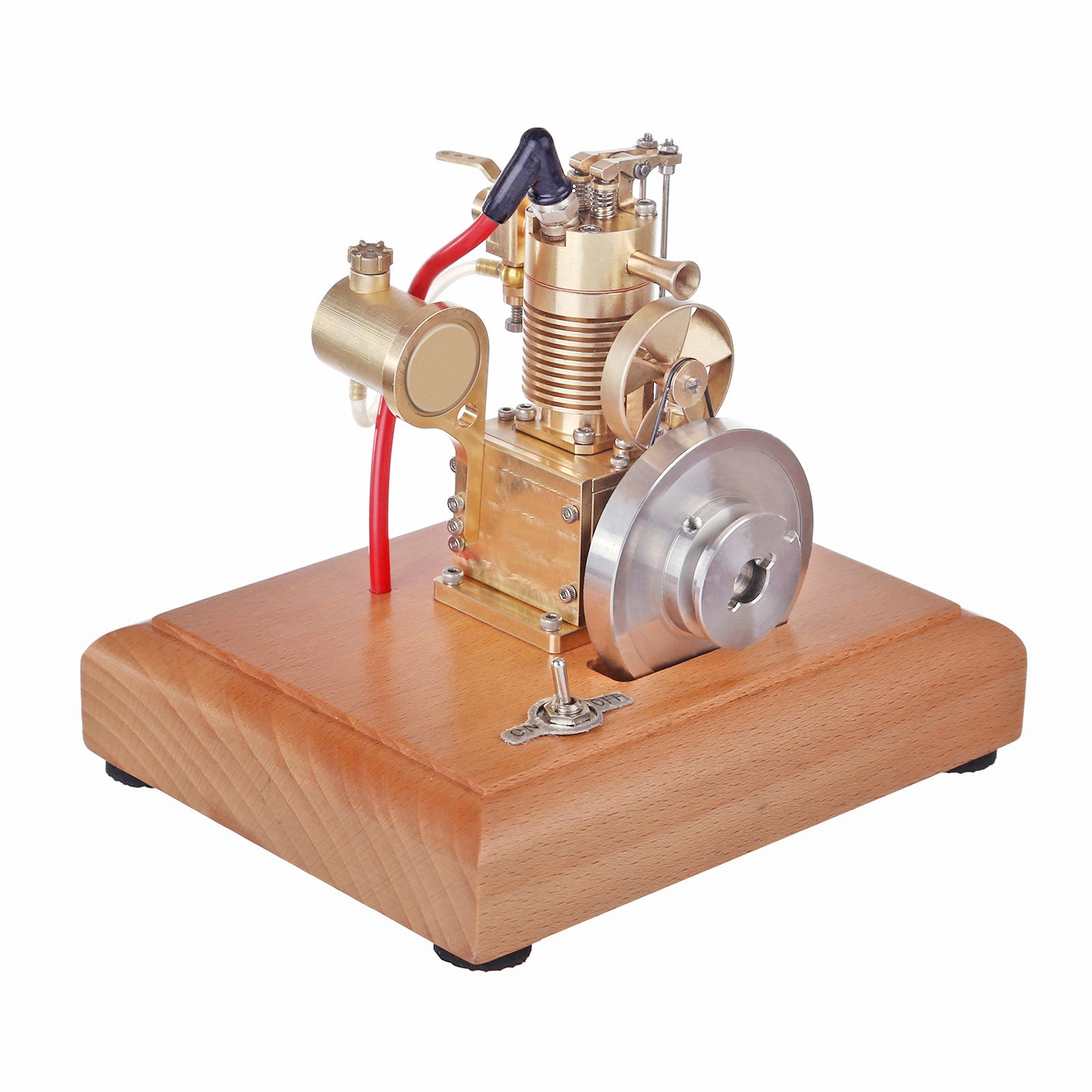 M16B 1.6cc Mini 4 Stroke Gasoline Engine Model Horizontal Air-cooled Single-cylinder Internal Combustion Engine with Wooden Base