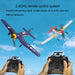 VOLANTEXRC F4U Corsair Airplane 400mm Wingspan Airplane 2.4G RC 4CH Airplane Fixed Wing Aircraft with Xpilot Gyro System for Beginner - RTF - enginediy