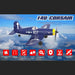 VOLANTEXRC F4U Corsair Airplane 400mm Wingspan Airplane 2.4G RC 4CH Airplane Fixed Wing Aircraft with Xpilot Gyro System for Beginner - RTF - enginediy