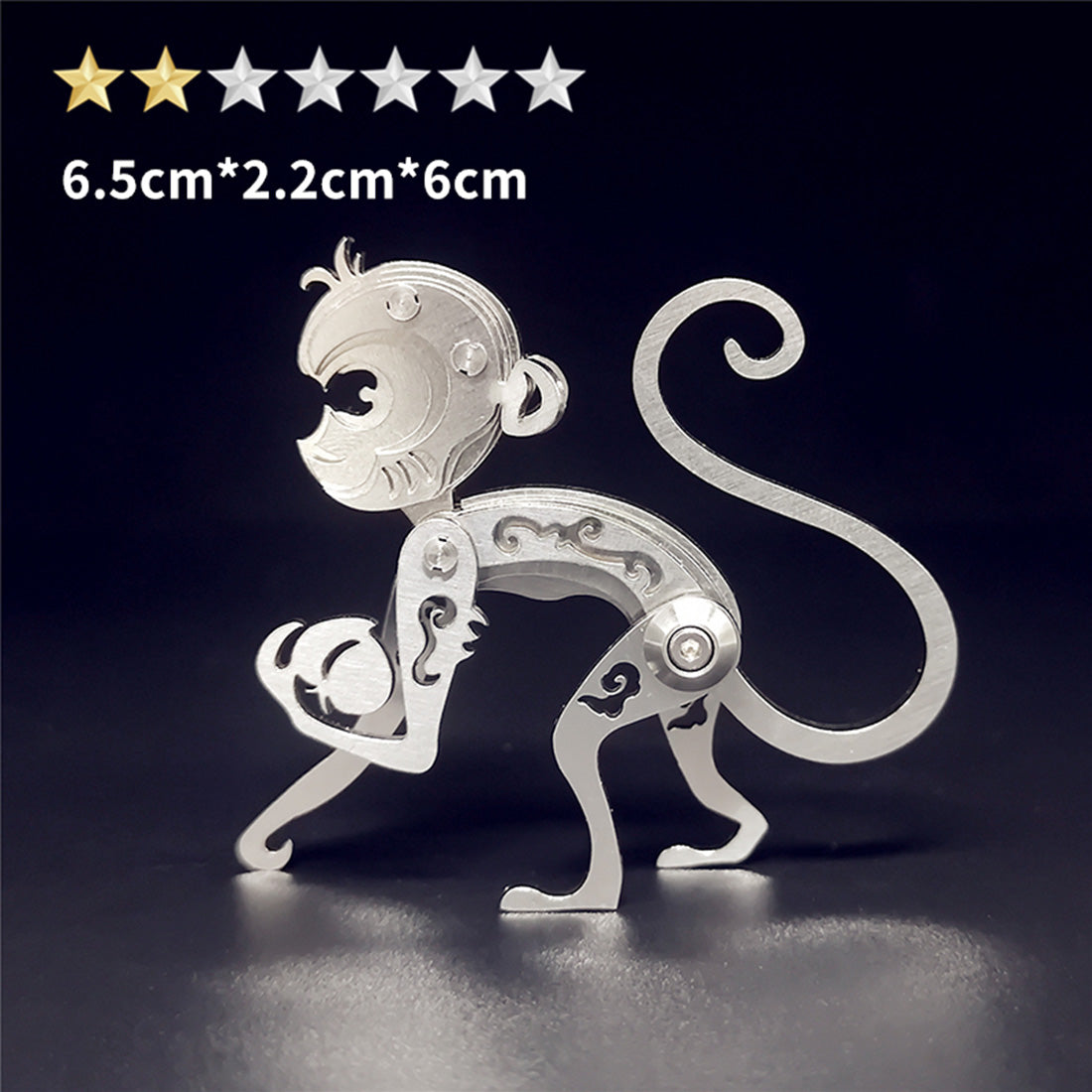 3D Puzzle Model Kit Mechanical Zodiac Monkey Metal Games DIY Assembly Jigsaw Crafts Creative Gift