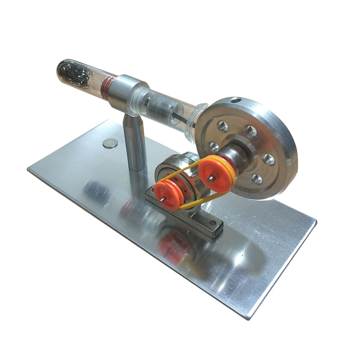 Single Cylinder Stirling Engine Experimental Generator Model