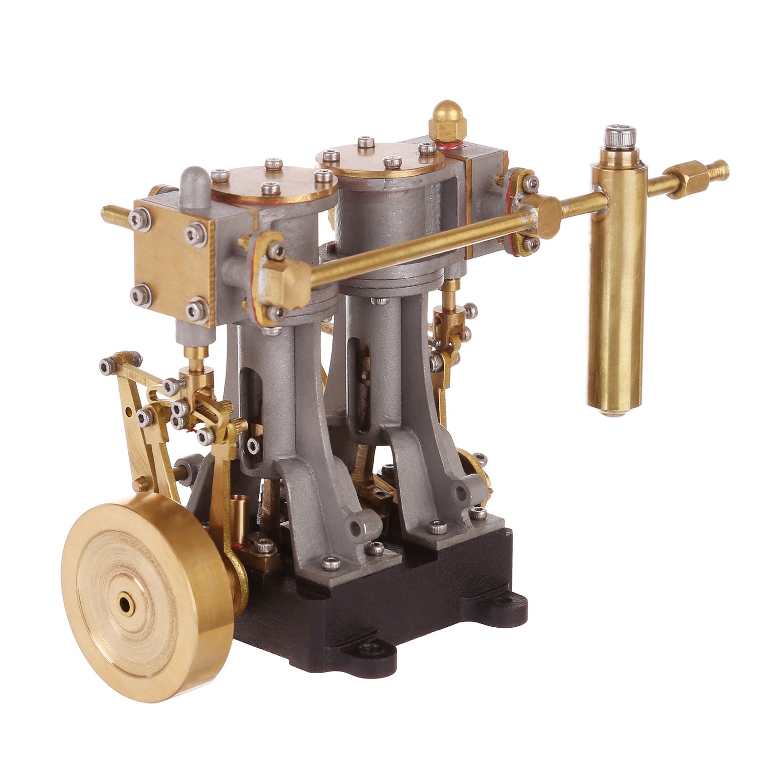 Mini Double-cylinder Compound Steam Engine with Reversing Device for Steam Ship, RC Ship, RC Boat - enginediy