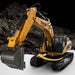 HUINA 3-in-1 1:14 2.4G RC Excavator Crusher Timber Grab Truck Engineering Vehicle Construction Truck with Smoke Effect & LED Light - enginediy