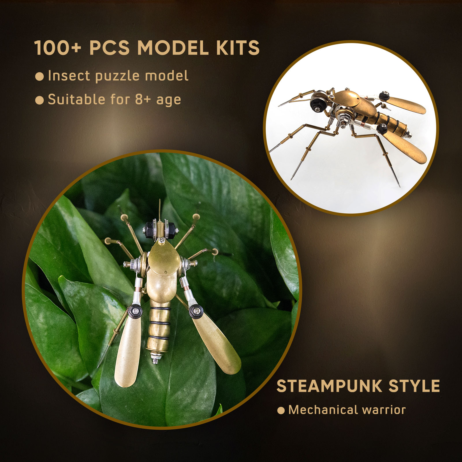 500+Pcs Steampunk Insect MINI Metal Creative Crafts