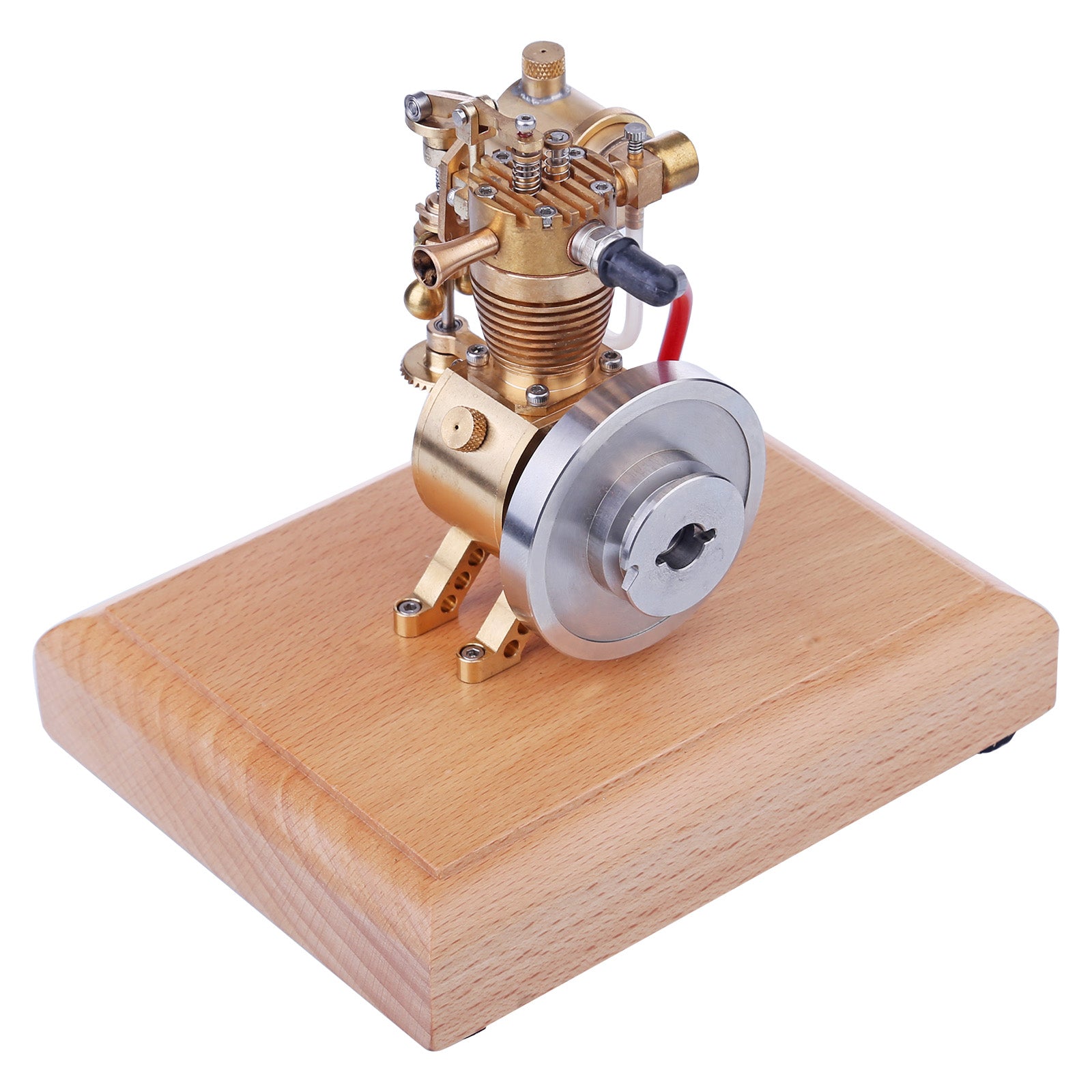 M19 1.6cc Mini SAM Hit and Miss 4 Stroke Vertical Gas Engine Internal Combustion Engine Model with Flying Ball Speed Limiter