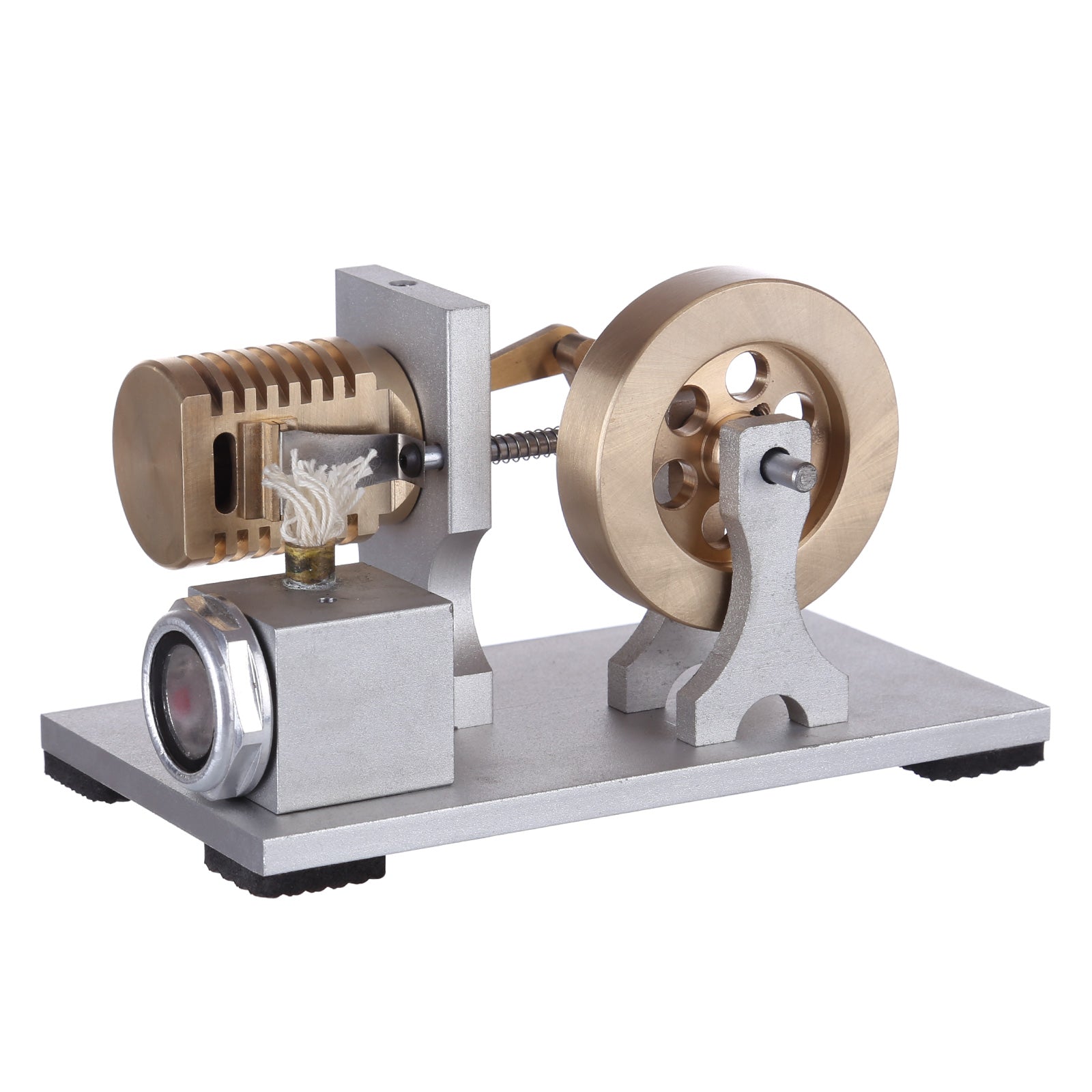 Single Cylinder Stirling Engine Model Flame Licker Eater Engine Vacuum Stirling Engine Model with Double Bearing Support - Enginediy  Customized - enginediy