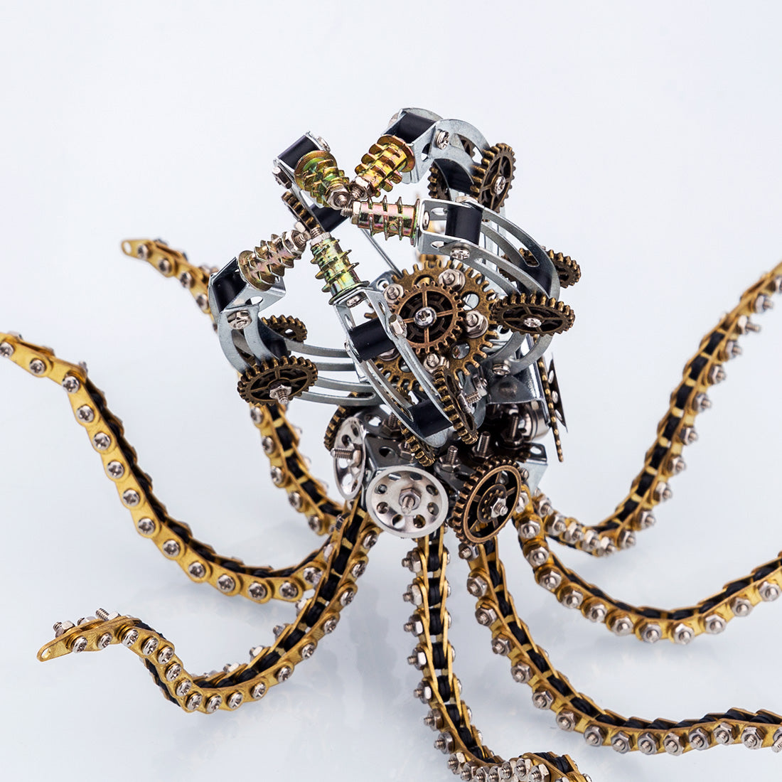 3D Metal Steampunk Galaxy Craft Puzzle Mechanical Octopus Model DIY Assembly for Home Decor Creative Gift-1060PCS