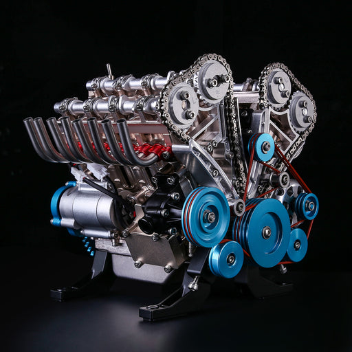  ENGINEDIY MAD - Kit de modelo de motor V8 dinámico de  simulación RC que funciona para niños y adultos, conjunto de motor  educativo de ciencia para auto modelo RC - Color
