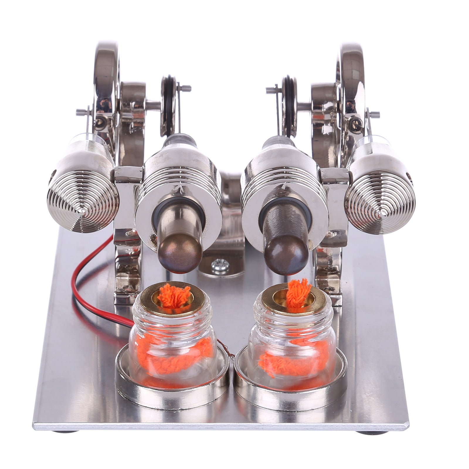 ENJOMOR Stirling Engine Model Generator with Bulb and Voltage Digital Display Meter - STEM Toy